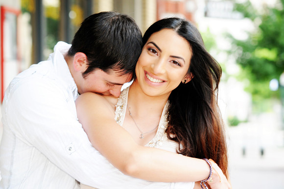 candid engagement photos